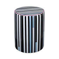 Latitude Run® Cirena Ceramic Stool In Modern Stripes Print