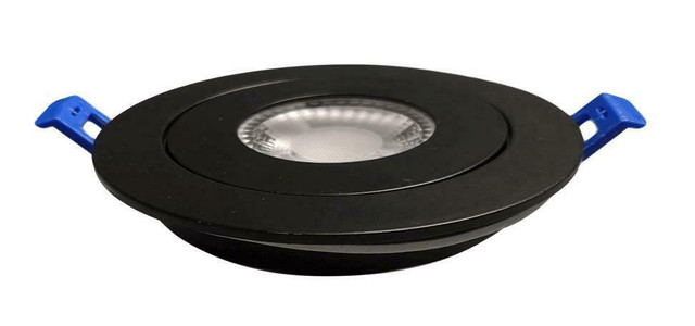 DawnRay 4 inch LED 5CCT Gimbal Recessed Fixture (Round Black) in Electrical - Image 3