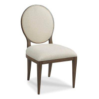 Woodbridge Furniture Ovale Linen King Louis Back Side Chair