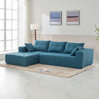Latitude Run® 109*70" Modular Sectional Living Room Sofa Set, Modern Minimalist Style Couch, Installation-Free Sofa, Uph