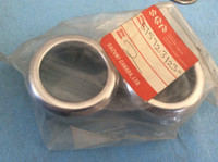 NOS 1975 1976 Suzuki GT750 RE5 GT380 Chrome Front Fork Dust Seal Covers