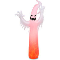 The Holiday Aisle® The Holiday Aisle® 12 Ft Halloween Inflatable Ghost W/Built-In LED Lights, Outdoor Halloween Blow Up