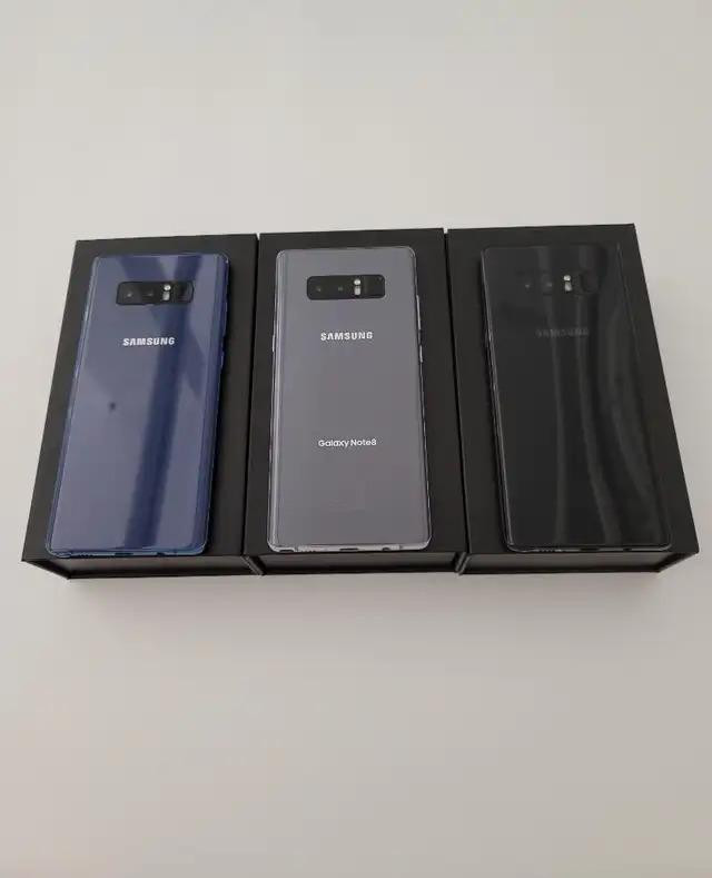 Samsung Galaxy Note 8 CANADIAN MODEL UNLOCKED new condition with 1 Year warranty includes all accessories in Cell Phones in Nova Scotia