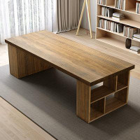 Lilac Garden Tools 86.61"brown Rectangular Solid Wood desks