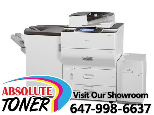 Ricoh Production Printer MP C6502 Color Laser High Speed 65 PPM Copier 12x18 with Booklet Maker Finisher in Printers, Scanners & Fax - Image 3