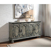 Loon Peak 60"Wooden Console Table In Rustic Grey