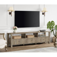 Millwood Pines Millwood Pines Modern TV Stand For Tvs Up To 75 Inch, Vintage Grey Entertainment Center For 55/65/75 Inch