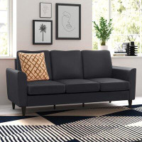Zipcode Design™ Estep 72.5'' Vegan Leather Flared Arm Sofa