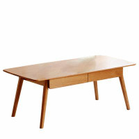 George Oliver Centre Table Low Table 100% Solid Wood Top Plate Desk Coffee Table Width 100 X Depth 50 X Height 44 Cm Stu