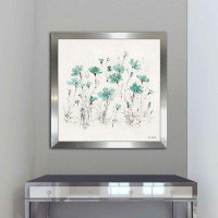 Made in Canada - Winston Porter 'Wildflowers III Turquoise' Watercolor Painting Print