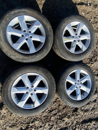 235/65R18 set of 4 Rims &amp; Summer Tires that came off a 2009 Nissan Murano.