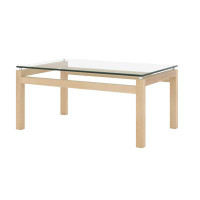 NOBL  Coffee Table Birch Wood And Glass