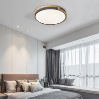 Wrought Studio 18W Round Shape Flush Mount Ceiling Light Fixtures 4500K Neutral Light For Bedroom Living Room Kitchen Bl