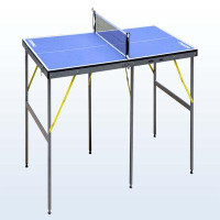 THKOTY Foldable & Portable Table Tennis Table with Net,2 Table Tennis Paddles and 3 Balls