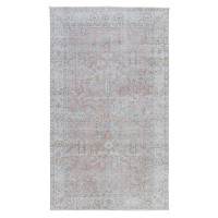 Landry & Arcari Rugs and Carpeting Sparta One-of-a-Kind 3'7" x 6'2" 1920s Area Rug in Light Pink/Wintergreen