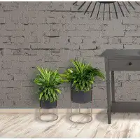 Etta Avenue™ Fia 2 - Piece Metal Pot Planter Set
