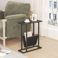 Latitude Run® Lyonel Small Narrow Side Table For Small Spaces, Slim End Table Magazine Table Nighstand With Storage Hold