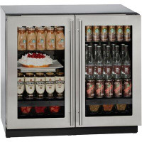 U-Line 3000 Series 246 Can 36" Dual Zone Undercounter Beverage Refrigerator