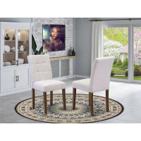 Lark Manor Amelius Linen Fabric Dining Chair