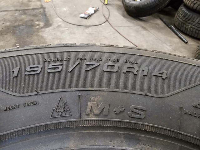 *USED*  195/70R14 Goodyear Nordic Winter -  FREE INSTALL - @ LIMITLESS TIRES in Tires & Rims in Calgary - Image 3