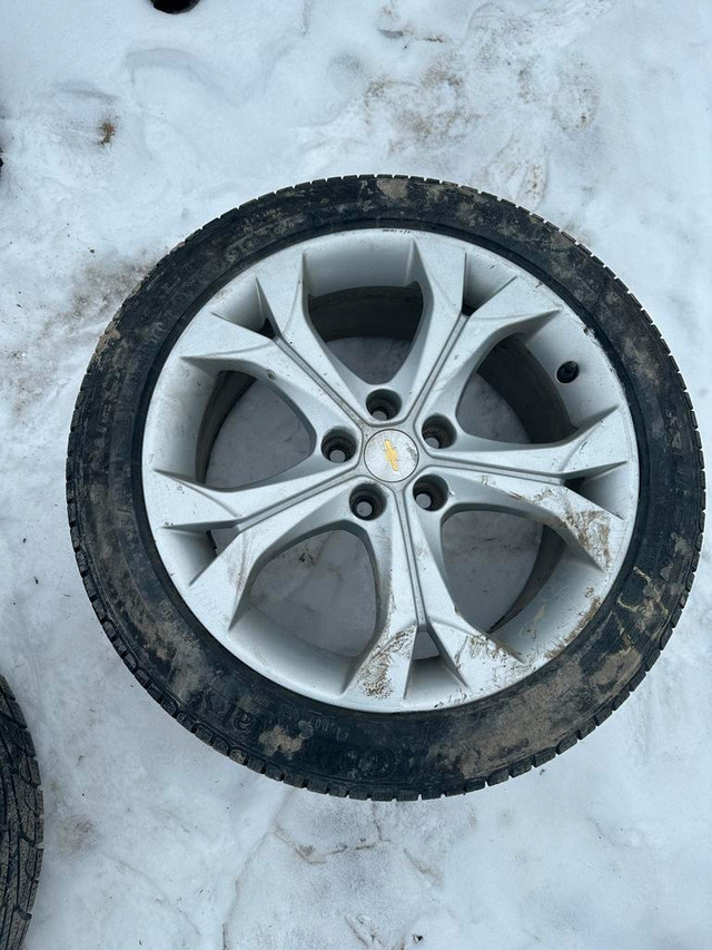 225/45R17 CONTINENTAL + SAILUN ALL SEASON TIRES + WHEELS  Chevrolet Cruze in Tires & Rims - Image 2