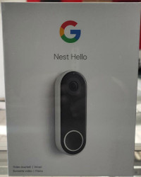 Google Nest Doorbell Wi-Fi Video Doorbell - Black/White - BRAND NEW SEALED @MAAS_COMPUTERS