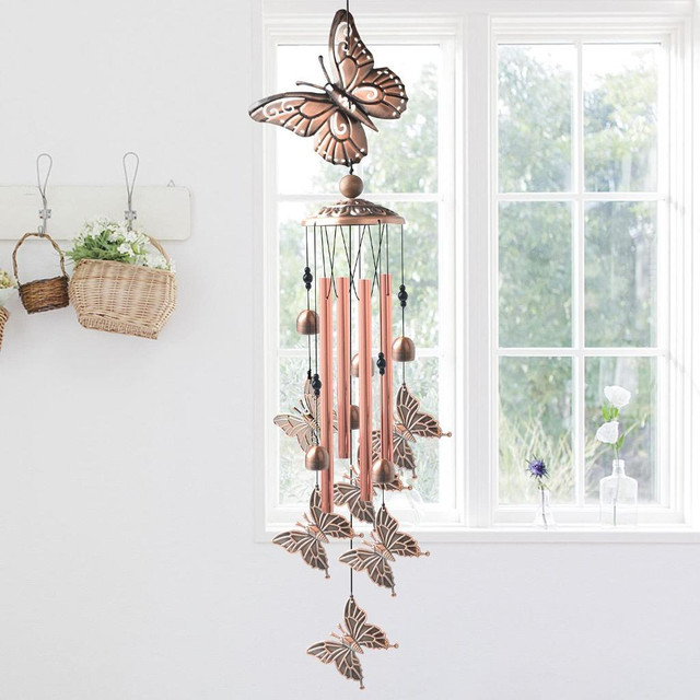 NEW GARDEN BUTTERFLY METAL WIND CHIMES S3122 in Other in Alberta - Image 3