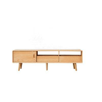 Corrigan Studio Modern simple wood color home living room oak TV cabinet