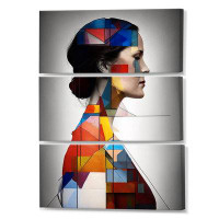 Ivy Bronx Gracious Cubist Profile - Modern Woman Canvas Wall Art Set