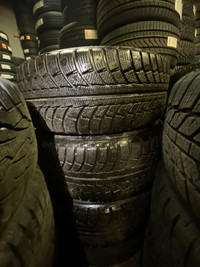 FOUR USED LIKE NEW 215 / 55 R16 GISLAVED NORDFROST 200 TIRES -- SALE !!