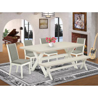 August Grove Bonelli 6 - Person Solid Wood Dining Set