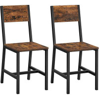 17 Stories Naropa Low Back Side Chair in Rustic Brown