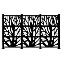 Porpora Cafe Privacy Screen Fence And Barrier 75"H X 152"