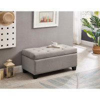 Latitude Run® Upholstered Storage Rectangular Bench For Entryway Bench