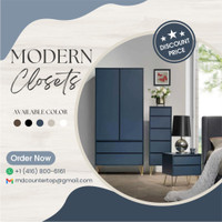 Closet variety of designs, materials, and colors suit your budget