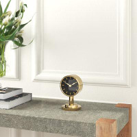 Greyleigh™ Analogue Stainless Steel Mechanical Tabletop Clock