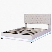 Ivy Bronx Queen Size Storage Upholstered Platform Bed