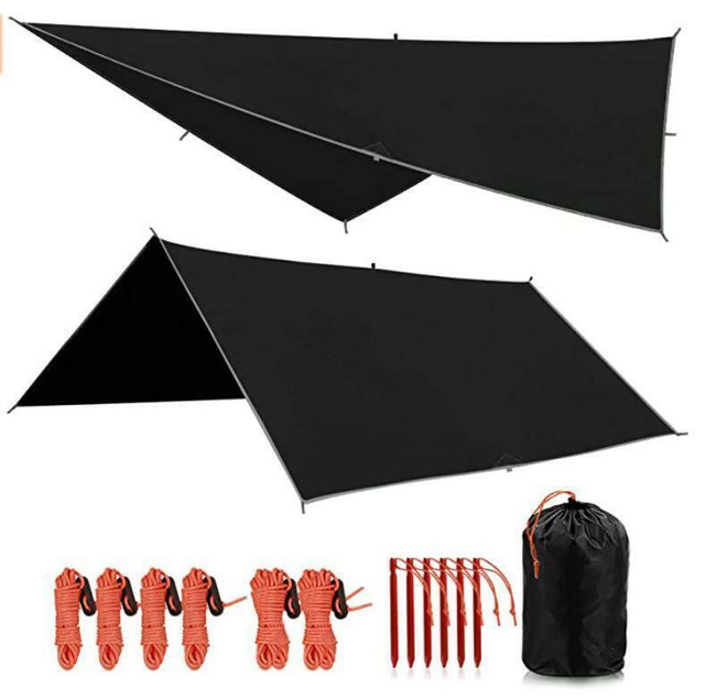 NEW WATERPROOF 4 IN 1 CAMPING TARP & ACCESSORIES S3051 in Fishing, Camping & Outdoors in Edmonton