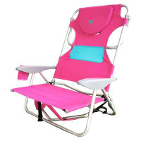 Ostrich Ostrich Ladies Comfort Lounger Face Down Beach Chair & On Your Back Chair, Pink