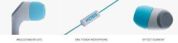Koss KEB15i Earbuds &amp; In Ear Headphones - Teal in Headphones in Québec - Image 2