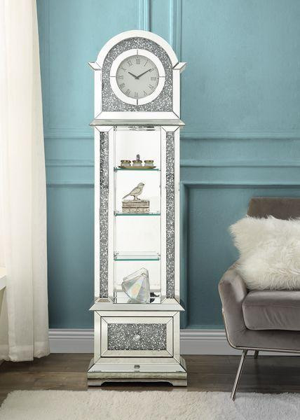 AF - Mirror, Faux Diamond & LED - Grandfather Clock ( 9 Choices )  18L X 8W X 63H in Home Décor & Accents - Image 3