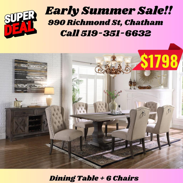 Great Deals on Wooden Dining Sets! Buy Now!! in Dining Tables & Sets in Windsor Region - Image 3