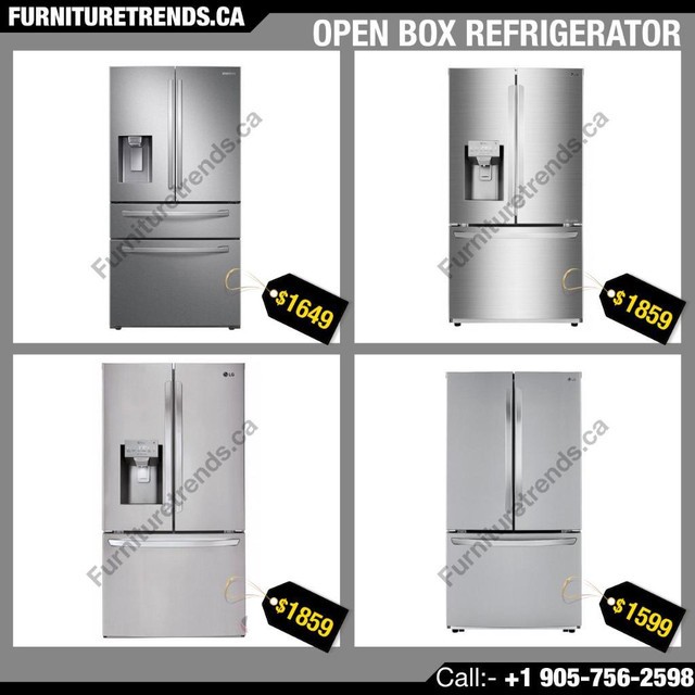 Huge Saving On LG Samsung Stainless Steel French Door Fridges Start From $1599.99 in Refrigerators in City of Toronto - Image 3