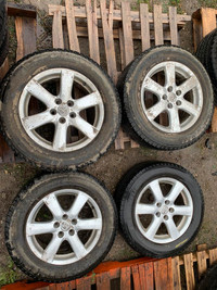 225/65R17 Michelin OEM winter tires and rims for 2007 Rav4