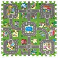 Sorbus Children Puzzle Play Traffic Interlocking Foam Playmat