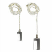 Royal Designs Cylinder Shaped Lucite Ceiling Fan Pull Chains