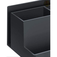 GN109 Desktop Organizer - Multi Organizer Caddy Holder For Office, Home And School Use (Plastic) (Black Colour)