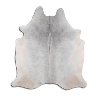 Foundry Select Carece NATURAL HAIR ON Cowhide Rug  GREY
