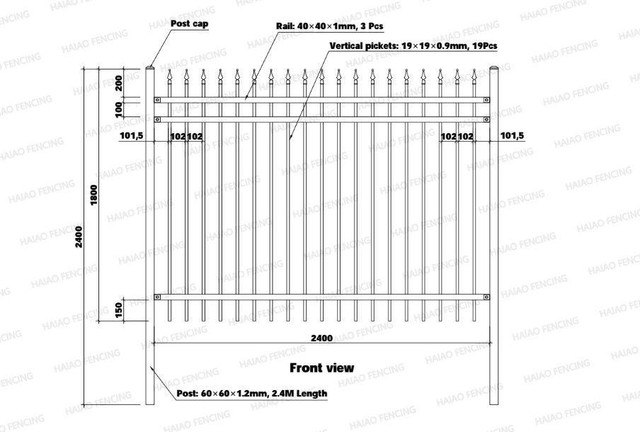 NEW 88 FT BI PARTING ORNAMENTAL WROUGHT IRON GATE & FENCE PANEL KIT 5120610 in Other in Alberta - Image 2