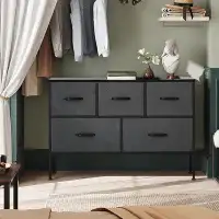 MOLAMOLA 38 ''Fabric Chest of Drawers with 5 Drawers